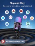 MRSDY USB Gaming Microphone with Headphone Jack