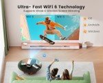 Portable 4K Mini Projector with WiFi and Bluetooth