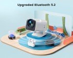 Portable 4K Mini Projector with WiFi and Bluetooth