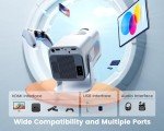 Portable 4K Mini Projector with WiFi and Bluetooth