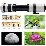 Lightdow 420-800mm f/8.3 Telephoto Lens for Canon