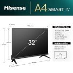 Hisense 32 Inch Smart TV - HD, Dolby Audio