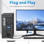 HDMI to VGA Converter Cable (10ft/3m)