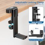 2-in-1 Desk Cup Holder & Headphone Hook