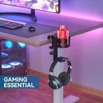 2-in-1 Desk Cup Holder & Headphone Hook