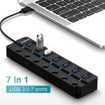 7-Port USB 3.0 Hub with Power Switches