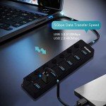 7-Port USB 3.0 Hub with Power Switches