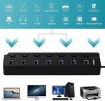 7-Port USB 3.0 Hub with Power Switches