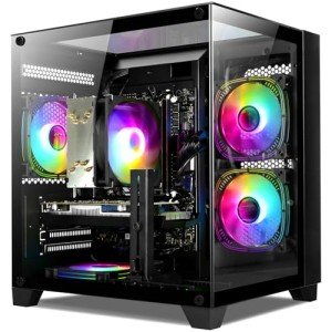 LXZ Gaming Desktop PC with I5-12400F and 32GB RAM