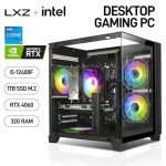 LXZ Gaming Desktop PC with I5-12400F and 32GB RAM