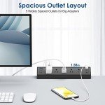 Desk Clamp Power Strip with USB C Fast Charging