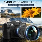 4K Vlogging Camera - 48MP, WiFi & Lenses