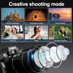 4K Vlogging Camera - 48MP, WiFi & Lenses