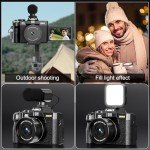 4K Vlogging Camera - 48MP, WiFi & Lenses