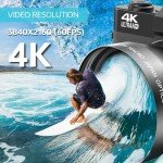 4K Vlogging Camera with Microphone and Accessories