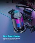 RGB Gaming Microphone with Boom Arm for Streaming