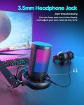 RGB Gaming Microphone with Boom Arm for Streaming