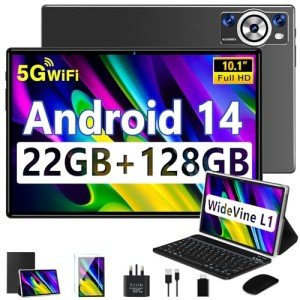 2025 Android 14 Tablet with 10.1 Inch Screen