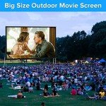 200-Inch Portable 4K HD Projector Screen with Stand