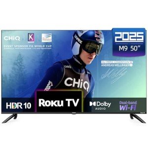 CHiQ 50" 4K QLED Smart TV with Roku and Alexa
