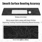 Donboly Extra Large Topographic Gaming Mouse Pad