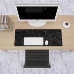 Donboly Extra Large Topographic Gaming Mouse Pad