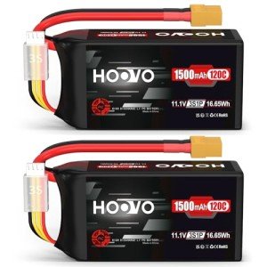 HOOVO 11.1V 1500mAh 3S RC Lipo Battery Pack