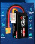 HOOVO 11.1V 1500mAh 3S RC Lipo Battery Pack