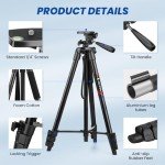 Victiv 64'' Tripod for Phones and Cameras