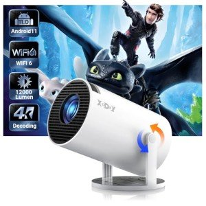 XGODY Mini Projector 720P HD, WiFi & Bluetooth