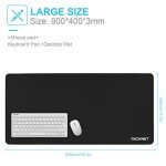 TECKNET Large Waterproof Gaming Mouse Mat 900x400mm