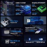 Mavsloly AI Mini PC, Core i7, RTX 4060 Ti