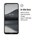 Nokia 3.4 Dual SIM Smartphone - Charcoal, 3GB RAM