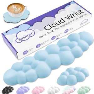 Cute Cloud Wrist Rest and Palm Support Set