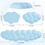 Cute Cloud Wrist Rest and Palm Support Set