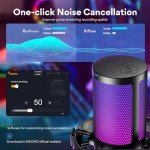 MAONO USB Gaming Microphone with RGB Lights