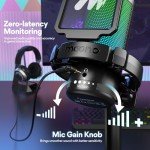 MAONO USB Gaming Microphone with RGB Lights