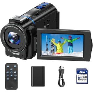 CAMWORLD 4K Vlogging Camera with Night Vision