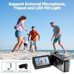 CAMWORLD 4K Vlogging Camera with Night Vision