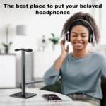 Aluminum Headphone Stand for All Headsets - Black