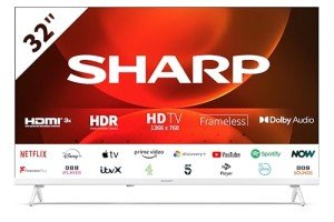 Sharp 32-Inch HD Smart Frameless Android TV