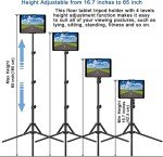 Adjustable 65-Inch iPad Tripod Stand with Rotation