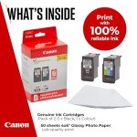 Canon PG-540/CL-541 Ink & Photo Paper Bundle
