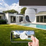 EZVIZ 2-Pack 360° Outdoor WiFi Security Cameras