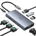 8-in-1 USB C Dual Monitor Docking Station