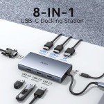 8-in-1 USB C Dual Monitor Docking Station