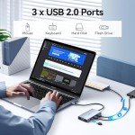 8-in-1 USB C Dual Monitor Docking Station
