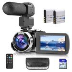 Hojocojo 4K Camcorder with 18x Zoom & Accessories