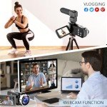 Hojocojo 4K Camcorder with 18x Zoom & Accessories
