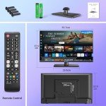 25" FHD Smart TV with Netflix & Dolby Audio